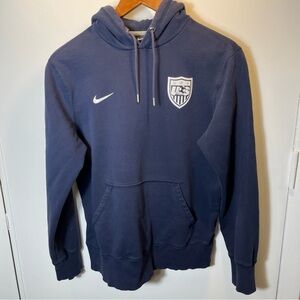 Nike Dark Blue Men's Hoodie with Logo